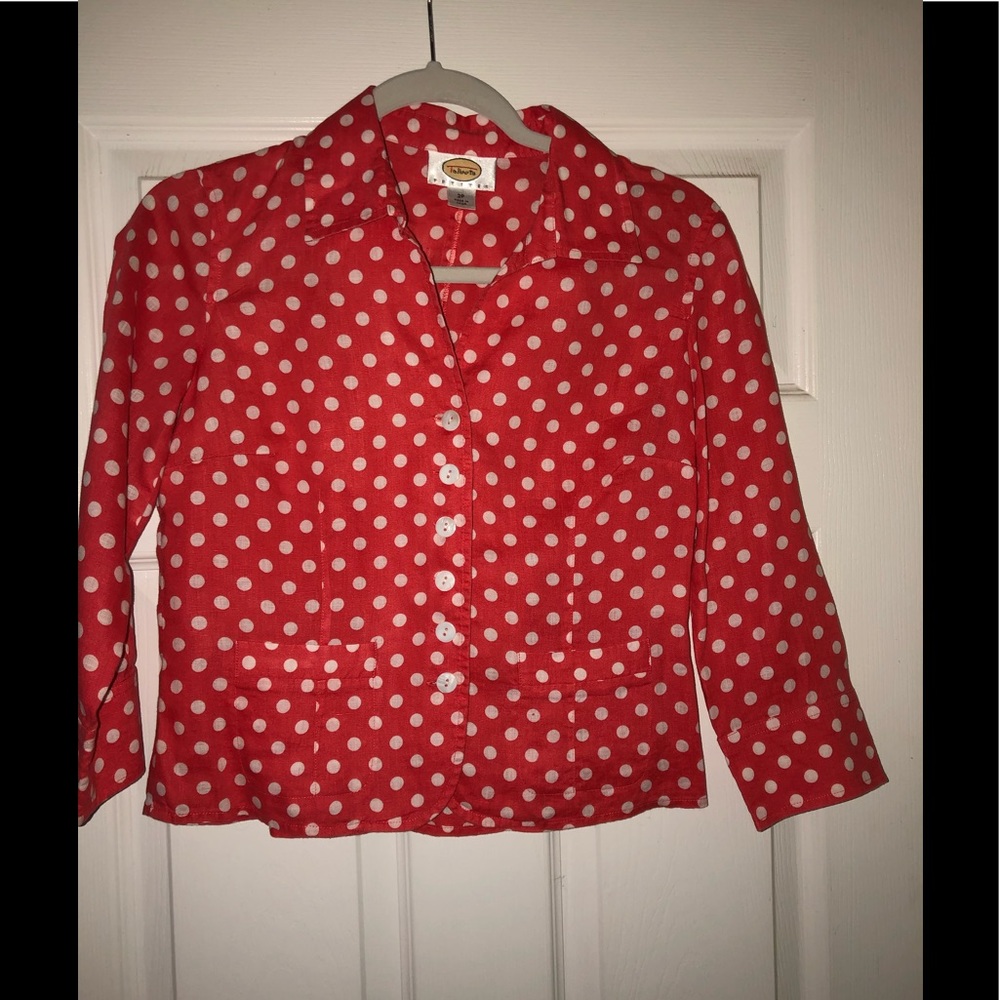 Talbots Linen Jacket/Shirt - Picture 2 of 2